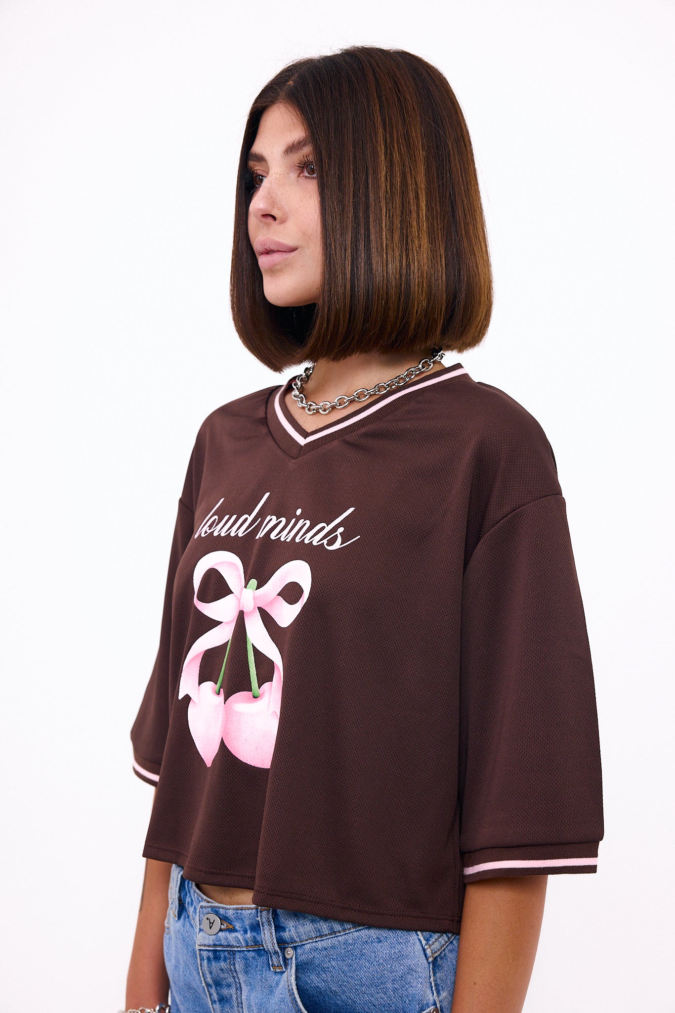 The Juicy Jersey | Cropped Mesh Top | Loud Minds – Loud Minds